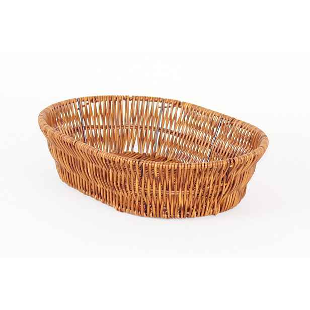 PROHOME - Košík pletený ovál malý Wood