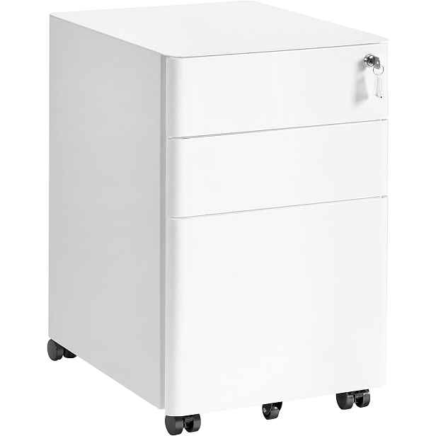 SONGMICS Kancelářský kontejner Argo 39 cm bílý