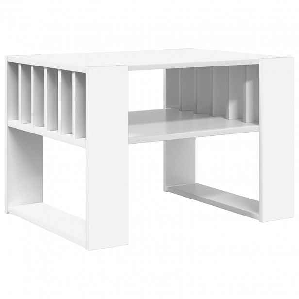 vidaXL Konferenční stolek Bílá 66 x 49,5 x 45 cm Kompozitní dřevo