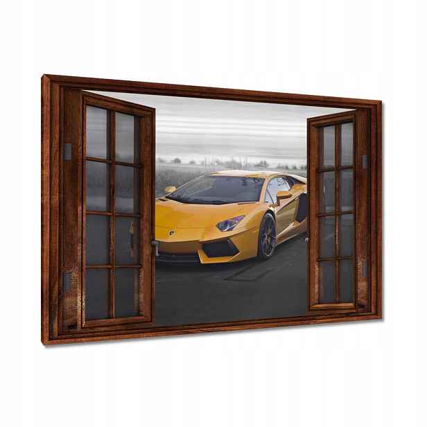Obrazy 90x60 Oranžové auto