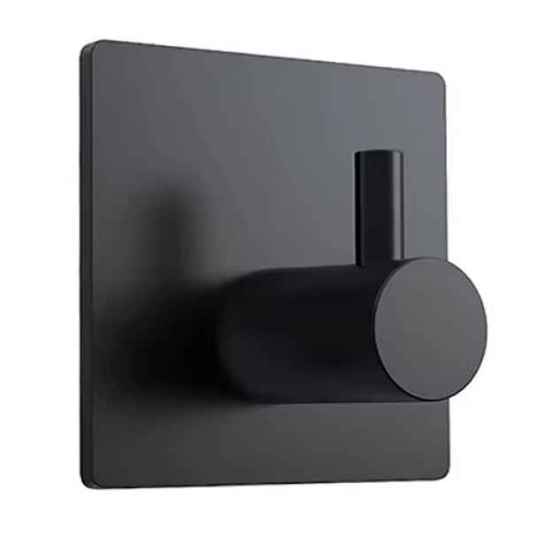 Eco produkty SQUARE HOOK  BLACK samolepící háček hranatý; černá barva