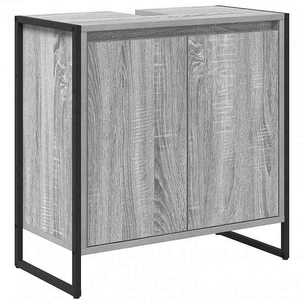 vidaXL Koupelnová skříň Šedá Sonoma 60 x 30 x 60 cm Kompozitní dřevo