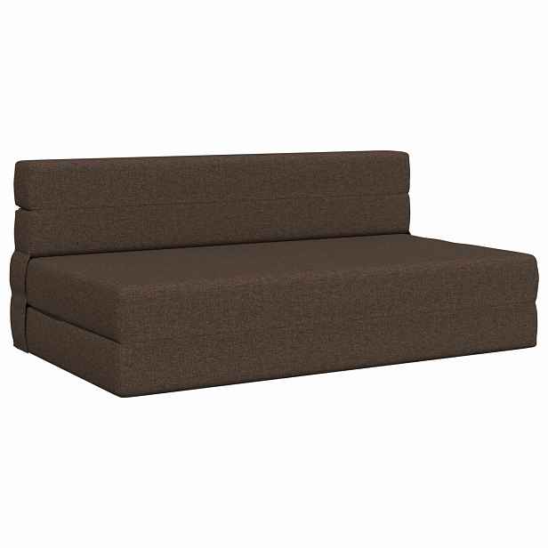 vidaXL Skládací pohovka postel Taupe 152 x 86,5 x 60 cm Textil