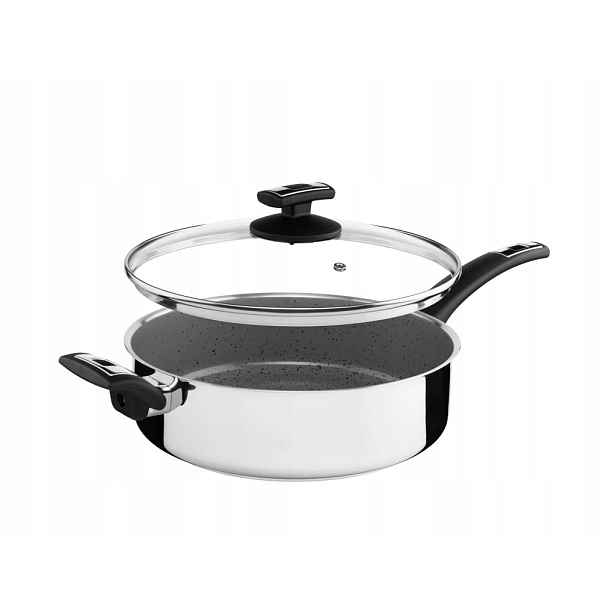 Kolimax Pánev Cerammax Pro Standard 26 cm s rukojetí, se skl. poklicí, šedý