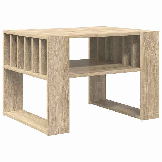 vidaXL Konferenční stolek Sonoma dub 66 x 49,5 x 45 cm