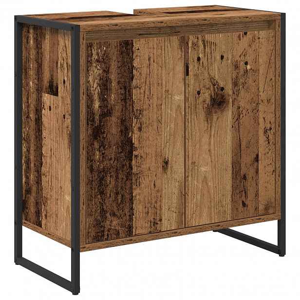 vidaXL Koupelnová skříň Staré dřevo 60 x 30 x 60 cm Kompozitní dřevo