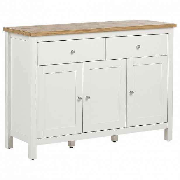 Beliani SIDEBOARD se 3 dveřmi Krémově bílý Atoca