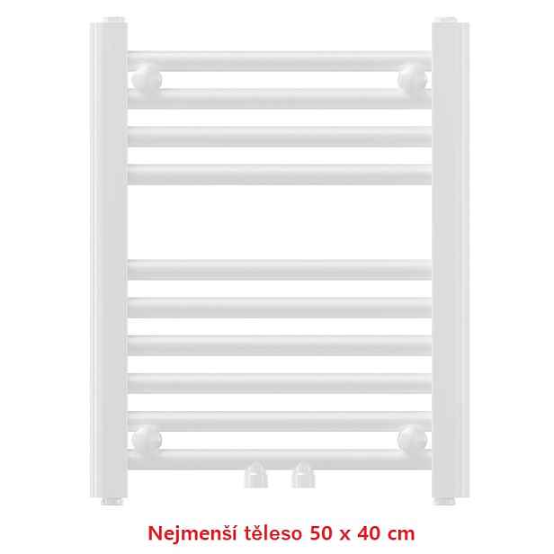 Eco produkty MARTIUS otopné těleso s bočním i středovým připojením 500x400 mm; rovný profil; bílé