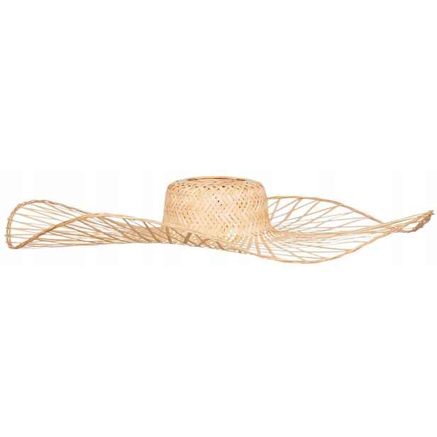 Klobouk Boho bambusový velký 73 cm přírodní TH32