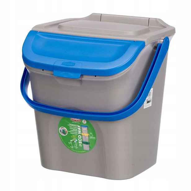 Koš Na Tříděný Odpad 28 L Plast Modrý 41X38,5X37 CM