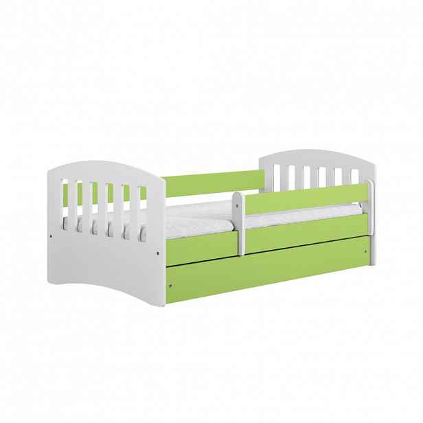 RAUMHIRSCH FURNITURE DĚTSKÁ POSTEL CLASSIC se zásuvkou bez matrace zelená 90/65/144