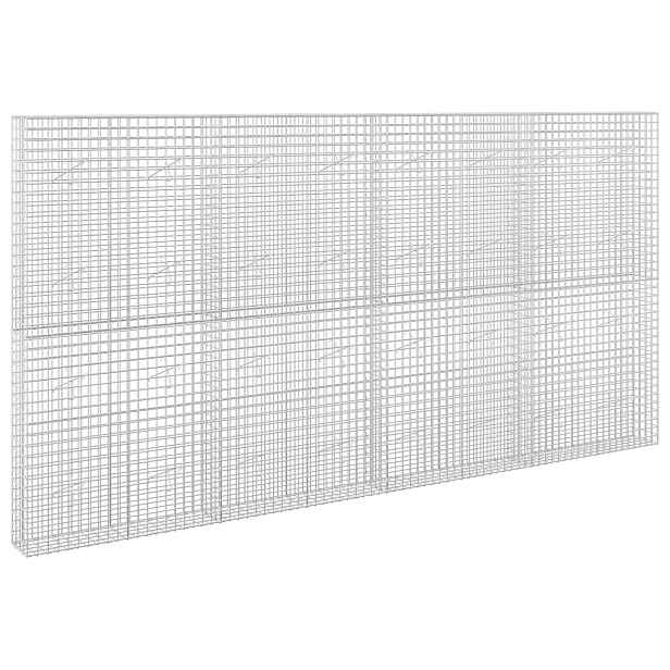 vidaXL Gabion s drátem 3,5 mm a síťkou 5x5 cm 400x20x200 cm