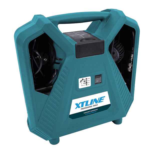 XTLINE Kompresor bezolejový 1100 W + příslušenství 8 dílů