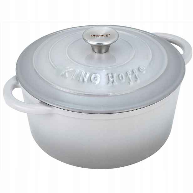 Hrnec s litinovým víkem Ø24 cm 4 l šedý KINGHoff