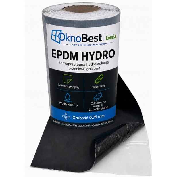 OknoBest Hydro Epdm 400 mm/20 mb Vnější hydroizolace Na Plné Lepidlo