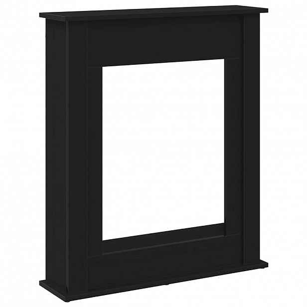 vidaXL Krbový rám černý dub 75x20x87,5 cm, konstrukční dřevo