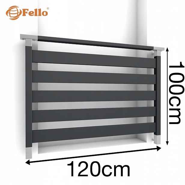 CLASSIC5 Francouzský balkon 120 cm Balustrada Ral
