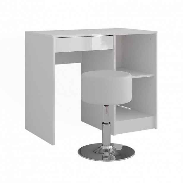 Vicco TOALETNÍ STOLEK Sherry Bílá/bílý vysoký lesk 89.8 cm s stoličkou
