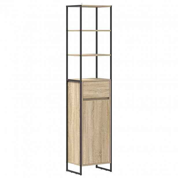 vidaXL Koupelnová skříň Sonoma 40 x 30 x 180 cm Kompozitní dřevo