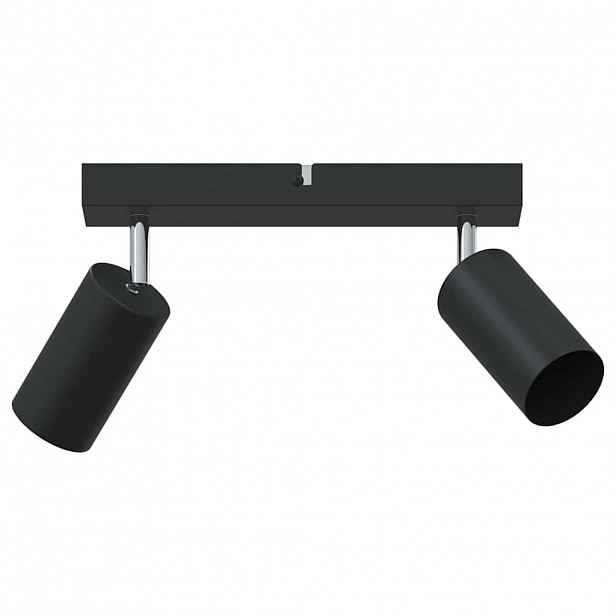 vidaXL Stropní bodové světlo s reflektory Černá 26 x 6 x 16 cm Kov
