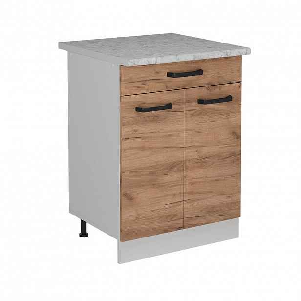 Vicco SPODNÍ SKŘÍŇKA KUCHYŇSKÉ LINKY R-Line Zlatý mocný dub 60 cm PD Mramor