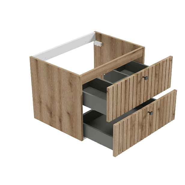 ArtDef Skříňka pod umyvadlo RIETTI OAK EVOKE D80 | 80 cm