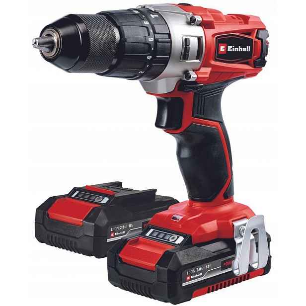 Einhell Aku příklepová vrtačka Te-cd 18/2 Li-i +64 (2x2,0 Ah)