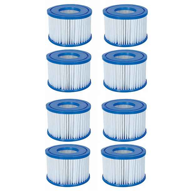 8ks Bestway 60311 Filtr typu VI pro Spa Jacuzzi Lay Z Spa 8 Filtrů