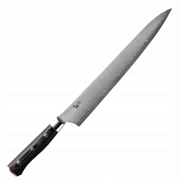 Mcusta Zanmai VG-10 Pro Zebra japonský ostrý kuchyňský Nůž Sujihiki 24 cm