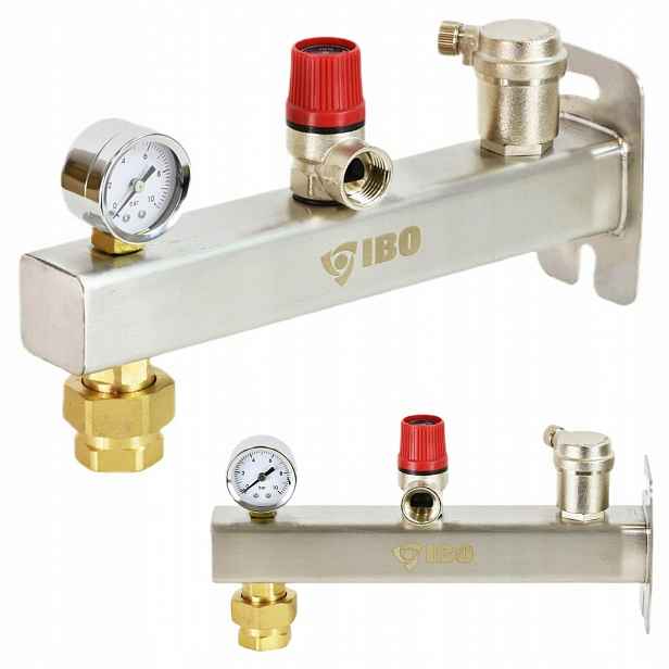 Bezpečnostní skupina pro nádobí C.o. z nerezové oceli Inox Ibo 3 bar
