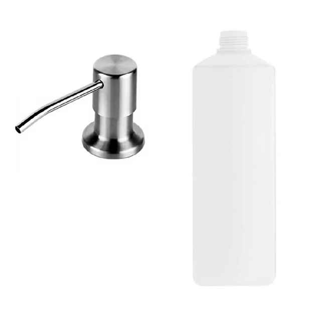 Eco produkty PUMP STEEL 500 - nerezový vestavěný dávkovač mýdla nebo jaru s nádobkou 500 ml
