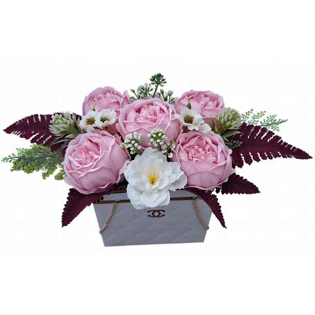 Flower Box Mýdlové Květiny Kytice Jako Dárek Pivoňka Den Žen Valentýna
