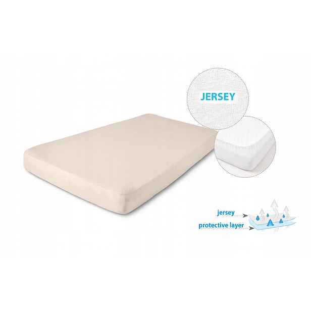 Hygienický podklad Nepřekonatelný Jersey 120x200x20 béžový