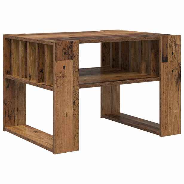 vidaXL Konferenční stolek Staré dřevo 66 x 49,5 x 45 cm