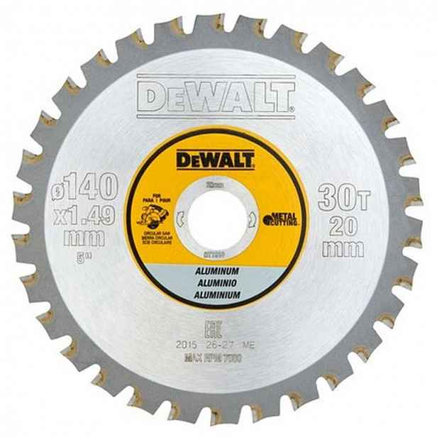 DeWALT - Pilový kotouč na hliník 140x20 mm, 30 zubů DT1910
