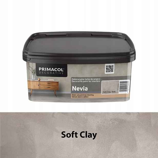Primacol Barva Nevia Soft Clay N4 Efekt Sametové Tkaniny 1 L