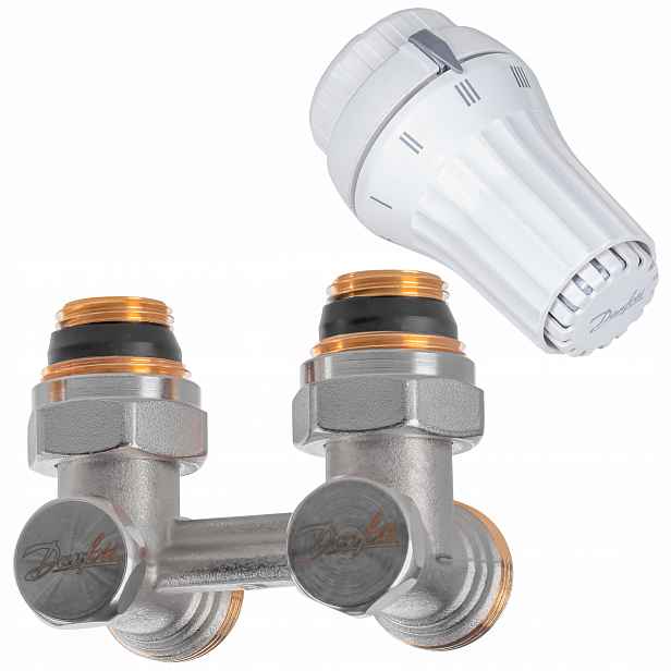 Termostatická sada Danfoss úhlová 1/2" Rae/rlv-ks 013G5151