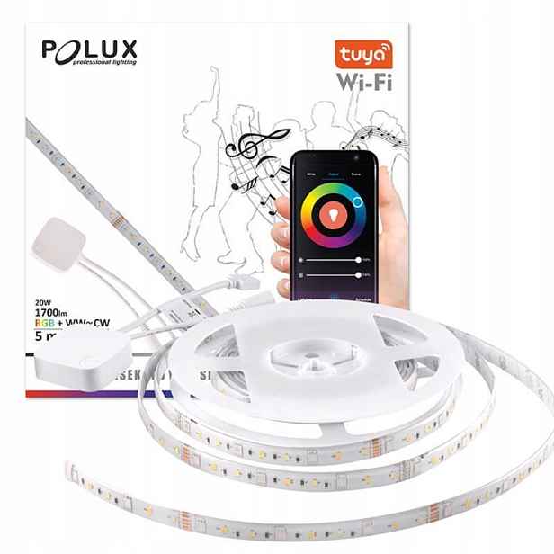 Tuya Smart Wi-Fi Led pásek 5 m Ww-cw+rgb 20 W 1700 lm hudební funkce 313911