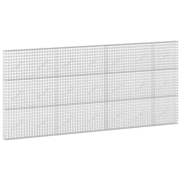 vidaXL Gabion s drátem 3,5 mm a síťkou 5x5 cm 350x10x150 cm