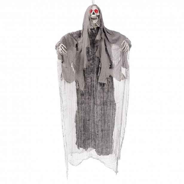 Halloweenská Žně 170 CM Led Zvuk Senzor Pohybu Závěsný Kostlivec