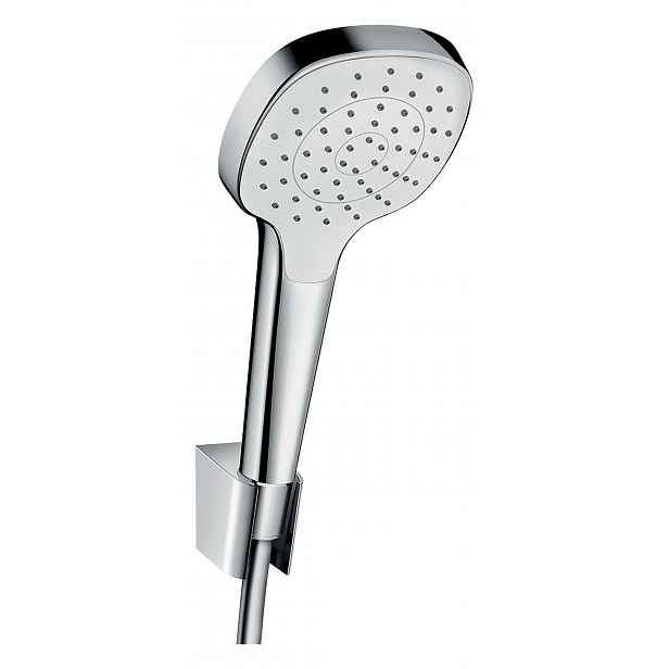 Hansgrohe Croma Select E - Set sprchové hlavice, držáku a hadice, EcoSmart, bílá/chrom 28095400