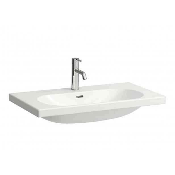 Laufen Lua - Umyvadlo 80x46 cm, s přepadem, otvor pro baterii, LCC, bílá H8160874001041