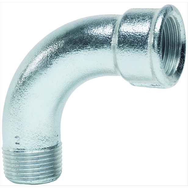 Oblouk 90° pozinkovaný 6/4" MF