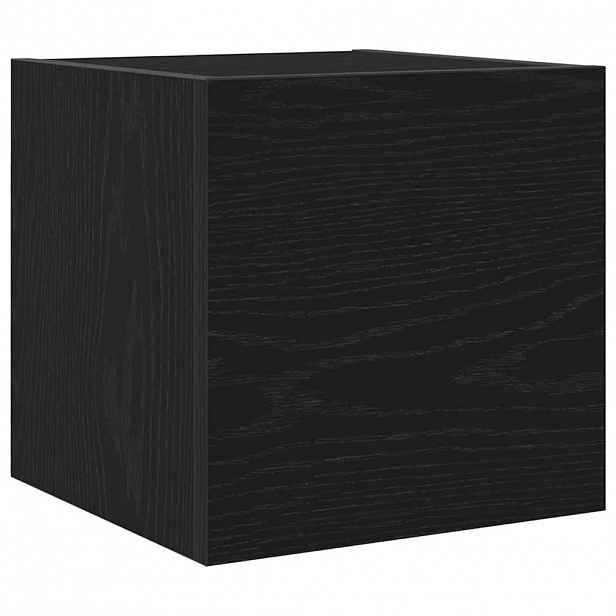 vidaXL Nástěnný TV kabinet 30,5 x 30 x 30 cm Černý dub