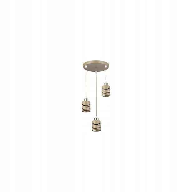 Závěsné Svítidlo 3XE27 Béžovo-zlaté Ocel IP20 35W Led