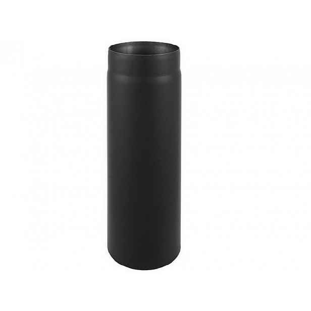 Černé odtahové Trubka spalin, 180 mm, průměr 1 m, pro kamna, krb nebo krb Darco