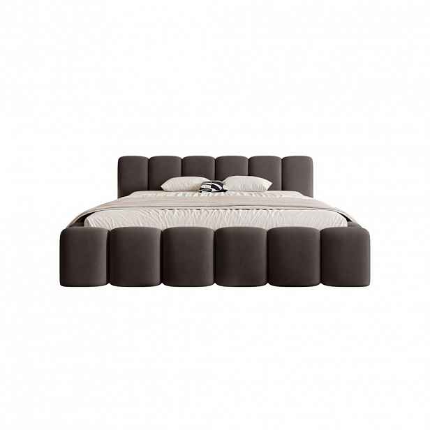 Fedve POLŠTÁŘOVÁ POSTEL Limata 200x200 cm, Antracit