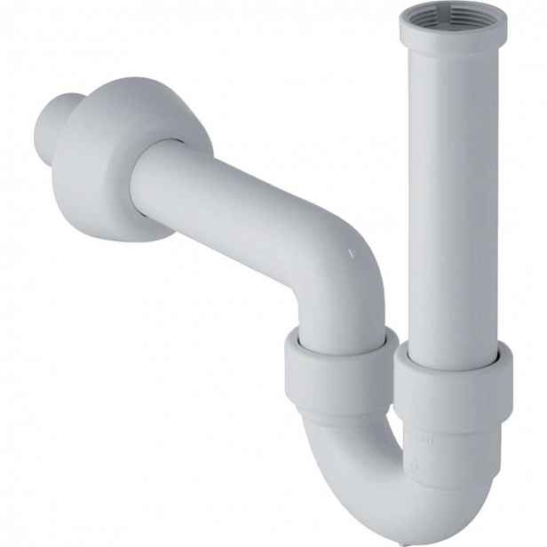 Geberit - Trubková zápachová uzávěrka pro umyvadlo a bidet, vývod vodorovný, d 40 mm, alpská bílá 151.100.11.1