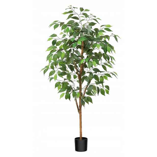 levné Fikus Benjamina Umělá rostlina v květináči 120 cm