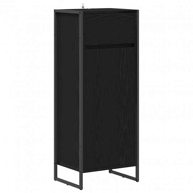 vidaXL Koupelnová skříň Černý dub 40 x 30 x 100 cm Kompozitní dřevo